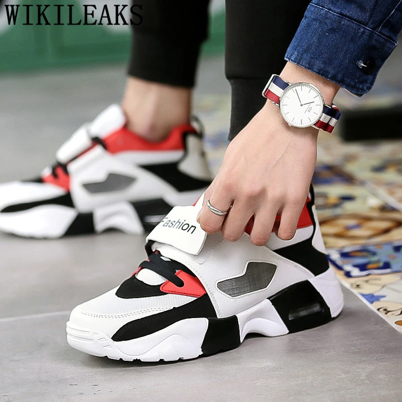 Breathable Shoes Men Summer Hip Hop Shoes Men Sneakers Luxury Brand Casual Shoes Men Fashion White Sneakers Chaussure Homme Buty