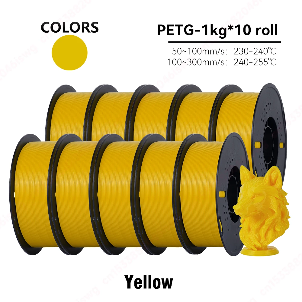 KINGROON 10KG/5KG/1KG PETG Filament 1.75mm Hoge Taaiheid Groothandel 10 Rolls/5Rolls/1Roll 3D Printing Materialen voor 3D Printer