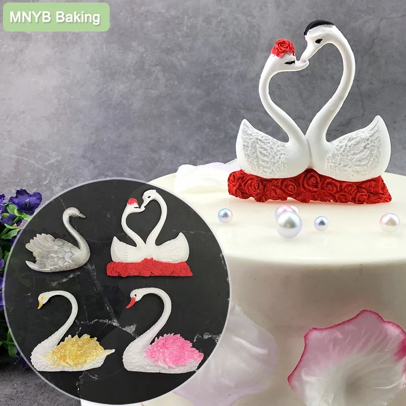 

Kinds Swan Silicone Mold Cake Decoration Fondant Chocolate Shaped Dessert Cupcake Jelly Candy DIY Baking Tool Moulds Soap Make