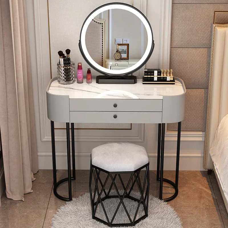 Nordic Simple Dressing Table White Modern Makeup Storage Cabinet Dressing Table Multifunction Meuble De Chambre Room Decor