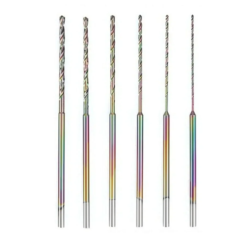 Straight Shank Twist Drill 2.35MM Shank Quenched Spiral Drill Bit Drilling Punch Needle Hardened Bits 75mm