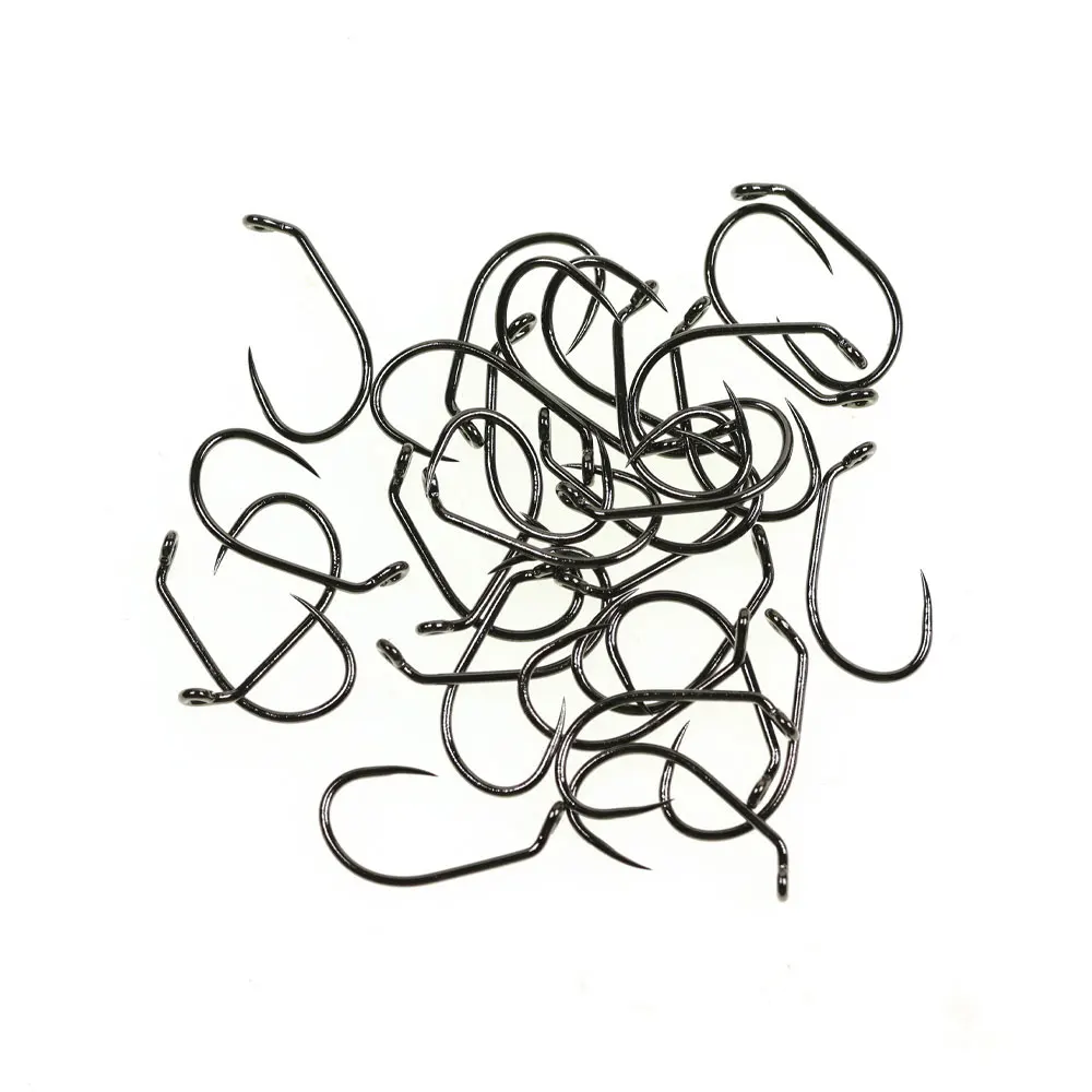 50 Stück widerhakenlose Wide-Gap-Down-Eye-Haken für schwere Nymphen/Nymphen/Wet/Nestfliegen und Salzwasserfliegen, Größe 10 # ~22 # – Detail 7