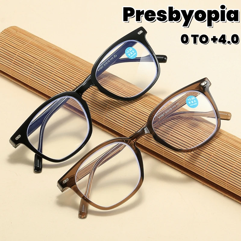 

Anti Blue Light Presbyopia Glasses High-definition Middle-aged Reading Glasses for Unisex New Fashionable Large Frame Glasses