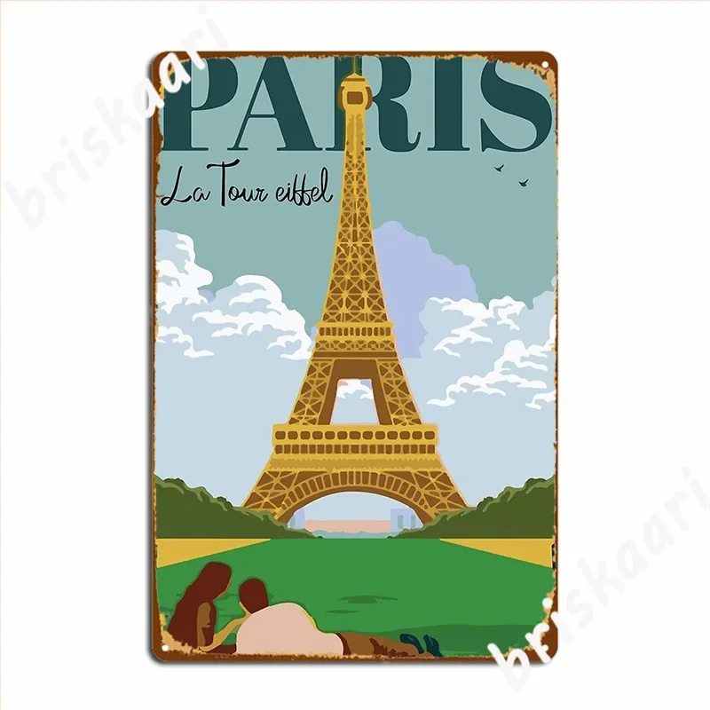 Addicted To Paris Metal Sign Club Home Personalized Club Bar Plaques Tin Sign Poster