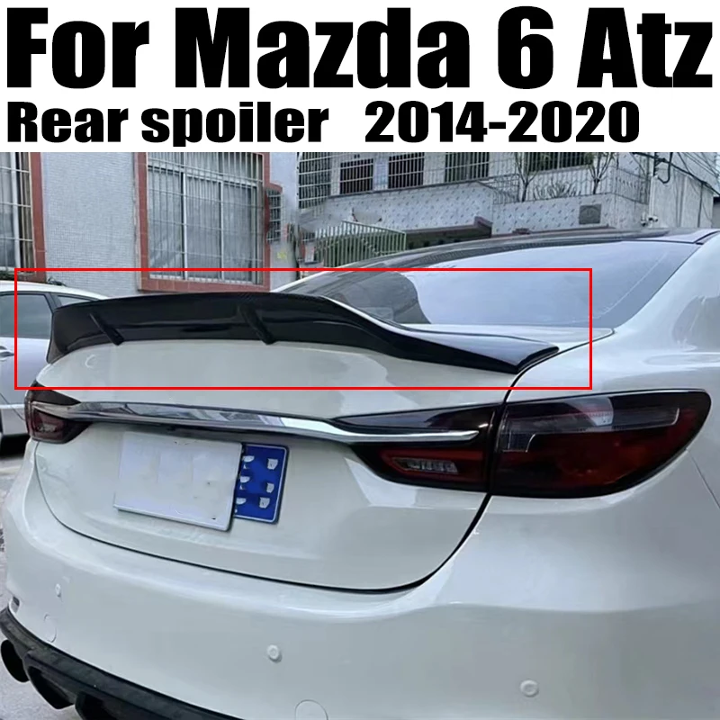 

For Mazda 6 Atenza Spoiler 2014-2020 R Style High Quality Carbon fibre Material Car Rear trunk lid spoiler Airfoil Body kit