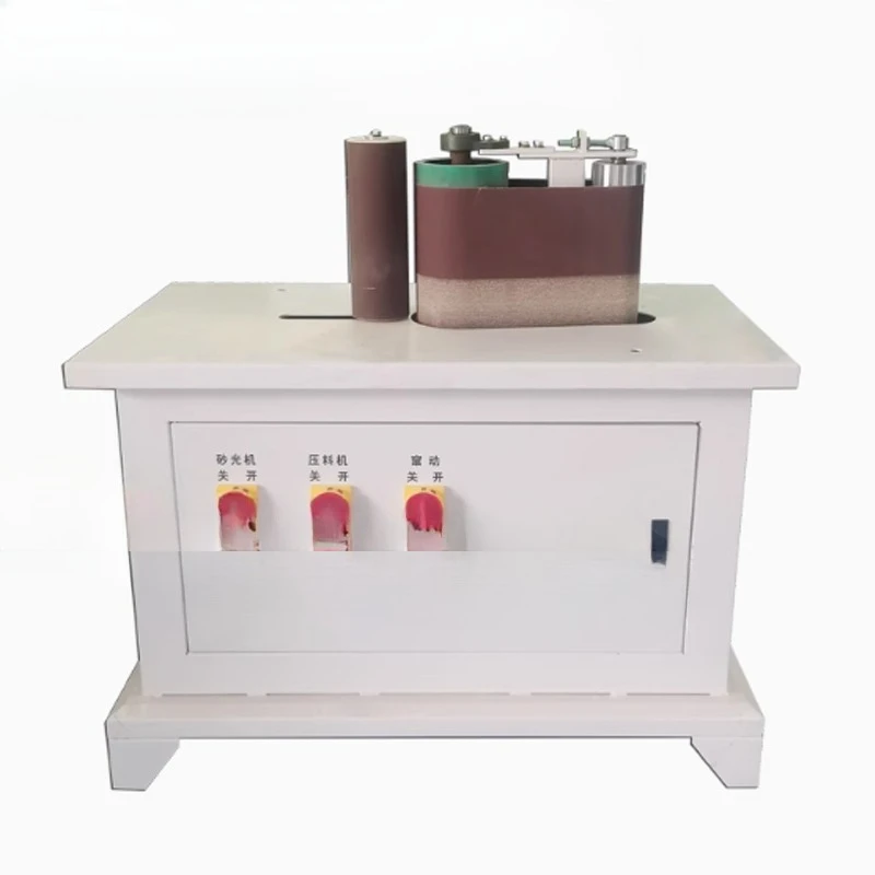 

Swing curved wood belt sander with polished chair backrest New state motor core components