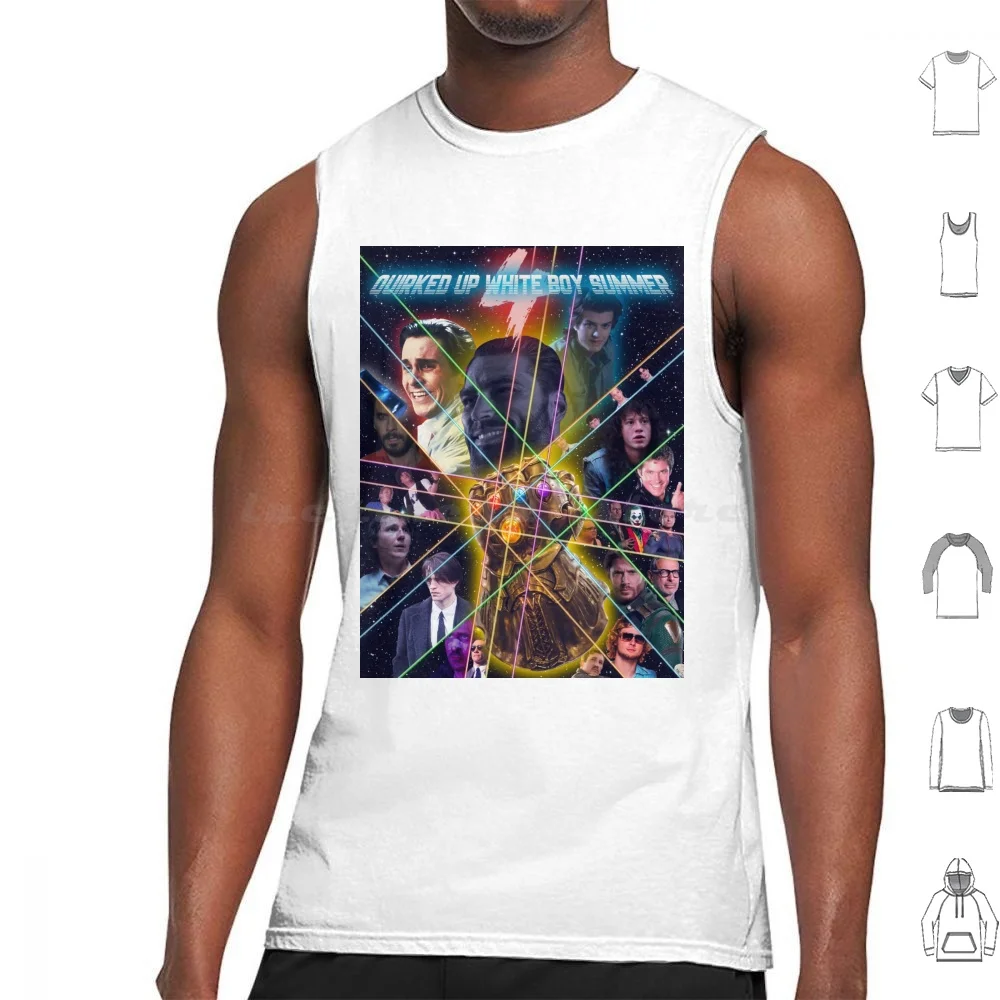 Quirked Up White Boy Summer 4 Tank Tops Print Cotton