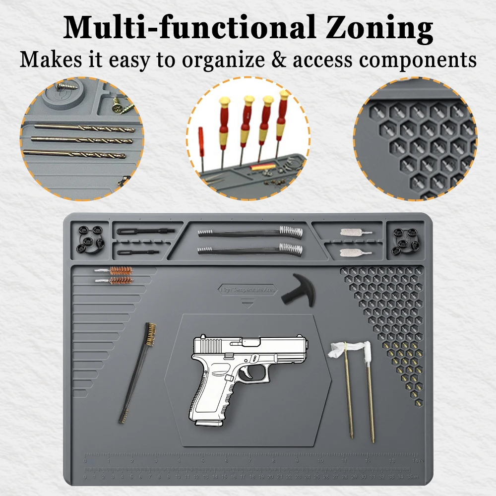 Tactical Gun Gleaning Mat Pist - đánh giá và giá Magnetic Parts Tray