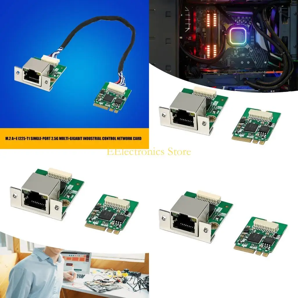 B03C Networking Card M.2 A+E Networking Card 2.5Gbps/1000/100Mbps Ethernet Networking Adapter Replacement For Computer