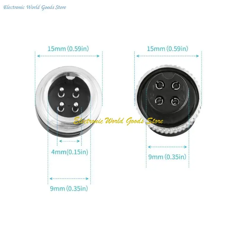 A3PD Flexible 4Pin männliche bis weibliche Umkehrkamera -Kabel 4Pin Luftfahrtstopfen Kabel