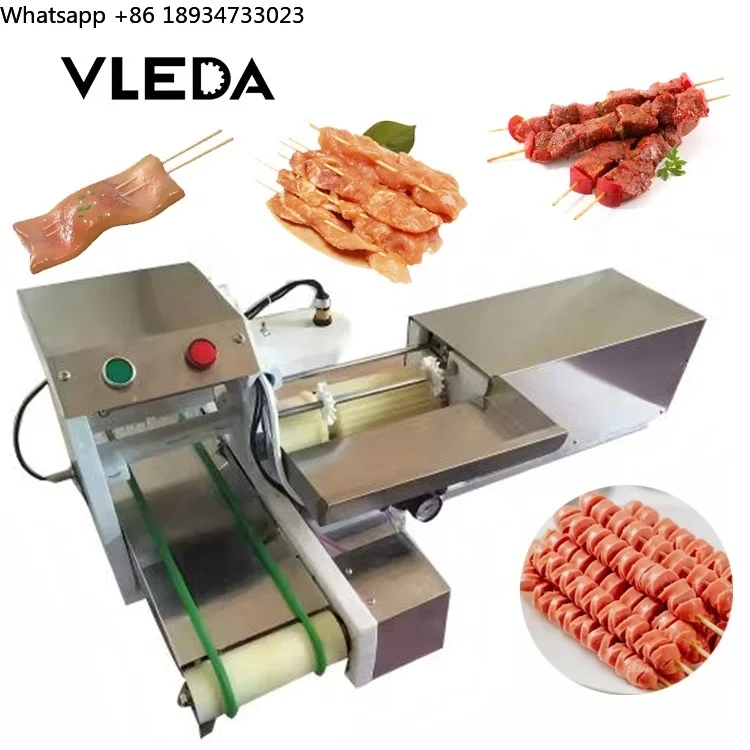 High Quality Multi-functional Electric Commercial Barbecue Skewer Threading Machine