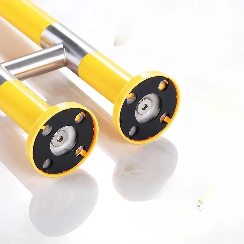 60/75 سنتيمتر المرحاض انتزاع القضبان المرحاض قضبان السلامة لكبار السن ، درابزين المعاقين مع قبضة الملمس المضادة للانزلاق للحوامل ، المعاقين