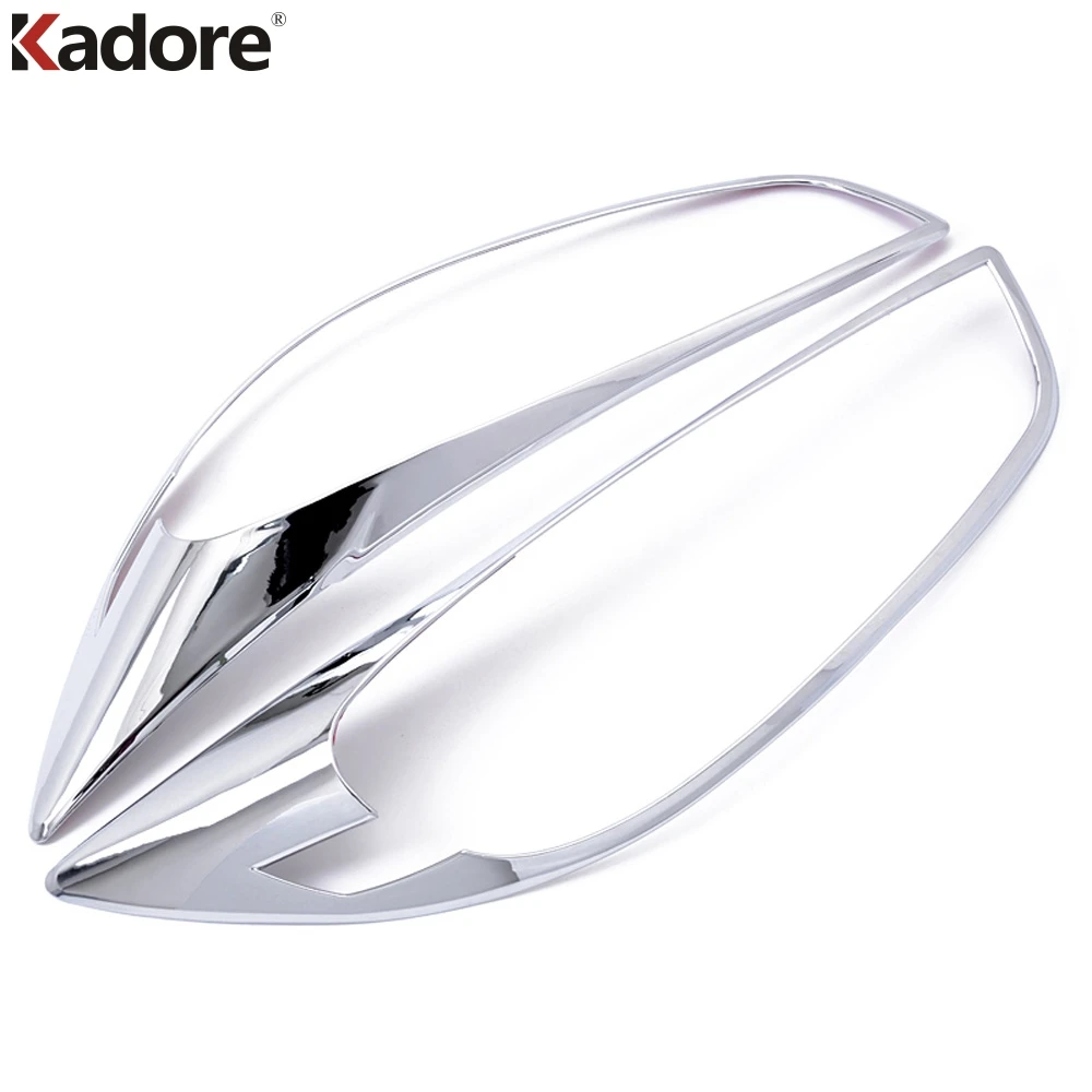 Front Headlight Lamp Cover Trim For Mazda CX-5 CX5 2012 2013 2014 2015 Chrome Car Head Lights Molding Garnish Trims Accessories