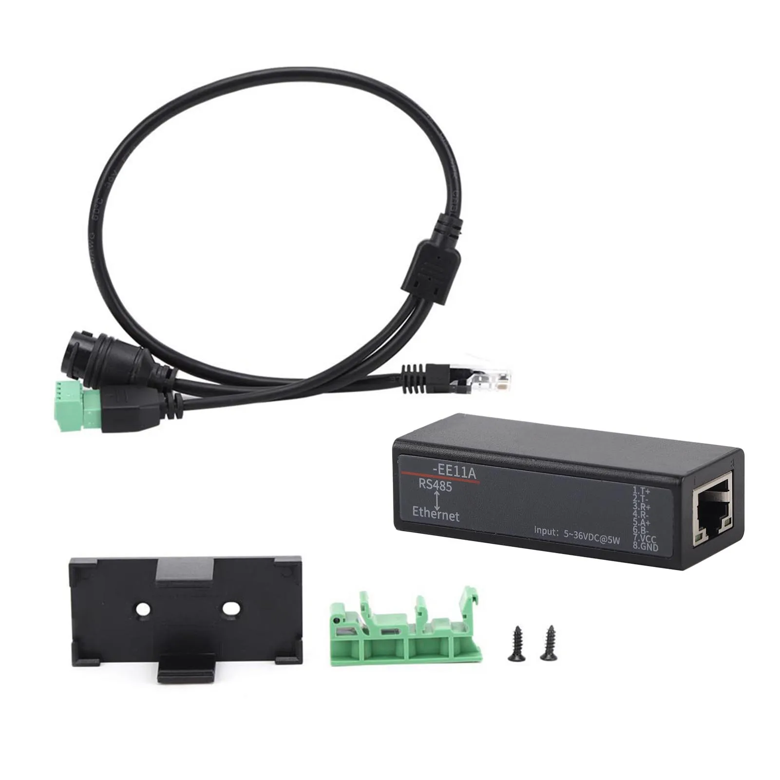 HF7121 Serial Server RS485 to Ethernet DTU Short Message Communication Module 5‑36VDC
