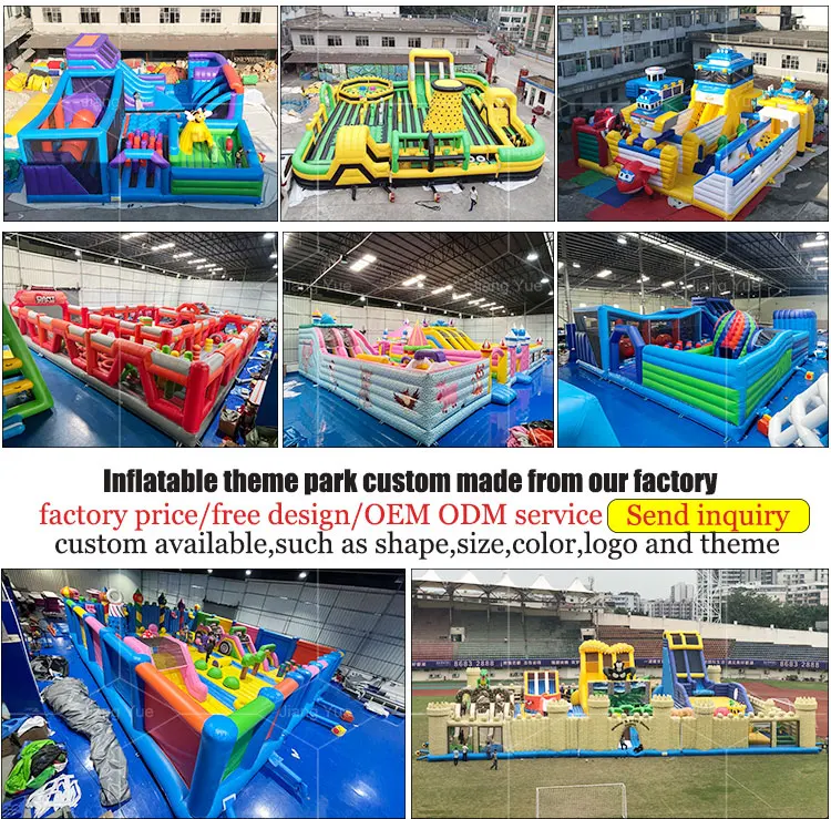 Customized Custom Made Sport Game Combo Amazing Fun City Inflatable Theme Parks for Children