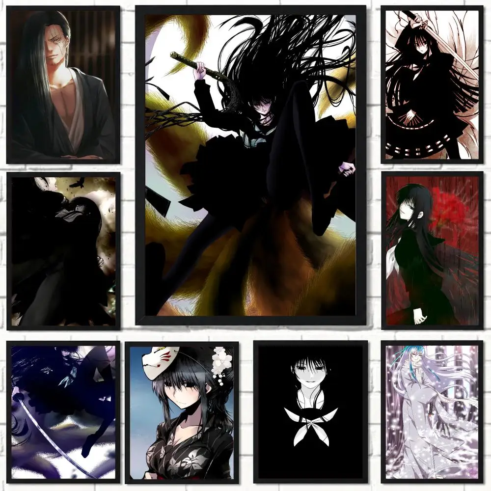 anime N-Nura Rise of the Yokai Clan-N Poster Self Adhesive Wall Decor for Modern Home Cafe Office and Bar