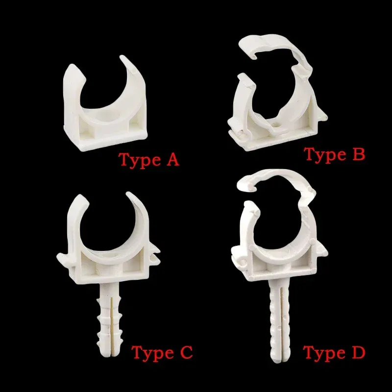 16/20/25/32mm PPR Pipe Clamp Connector Garden Irrigation Aquarium Fish Tank Watering Adapter Holder Fixed Snap Fittings