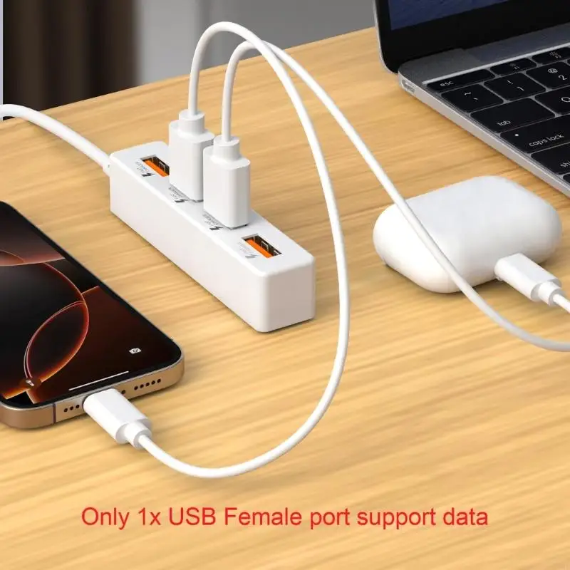

4 в 1 USB2.0 Cable Splitter для зарядки USB -мужчин до 4 USB2.0 Женский удлинитель Y3 -й
