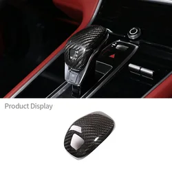 For Porsche Panamera 2017-2021 971 Real Carbon Fiber Gear Shift Knob Console Head Protection Cover Parts Interior Accessories