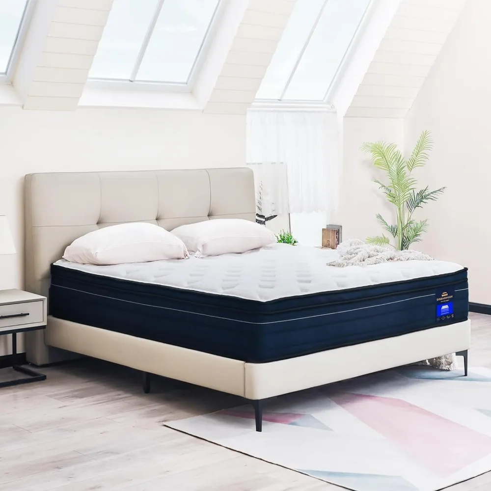 Queen-Size-Matratze, 12-Zoll-Memory-Foam-Hybridmatratze in einer Box, Bewegungs isolierung einzeln Pocke-Spulen, Queen-Size-Matratze