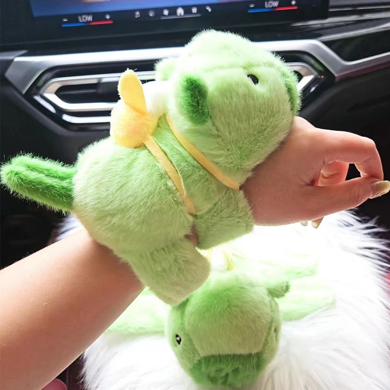 

Новый кавайный капибара с банановым ляпасом, браслет с застежкой-застежкой, пушистая кукла-животное, круглая игрушка, кольцо на руку, подарок на день рождения