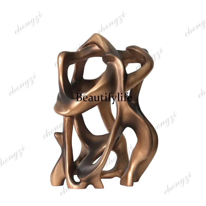 C139 Light luxury special-shaped tree root sculpture home jewelry ornament model house architectural art decoration