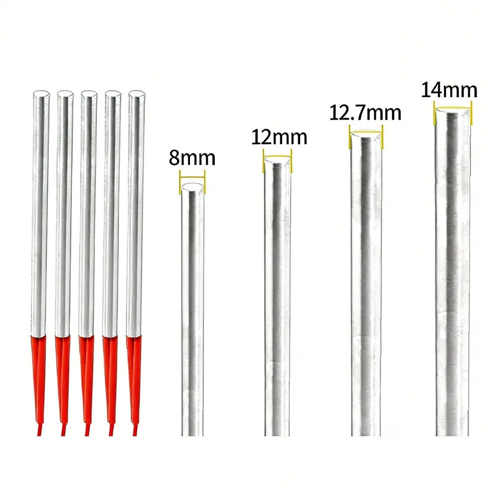 Industrial Grade Heating Rod 8mm for Edge Banding Machines Glue Pan Temperature Maintenance 220V 380V 200W 400W