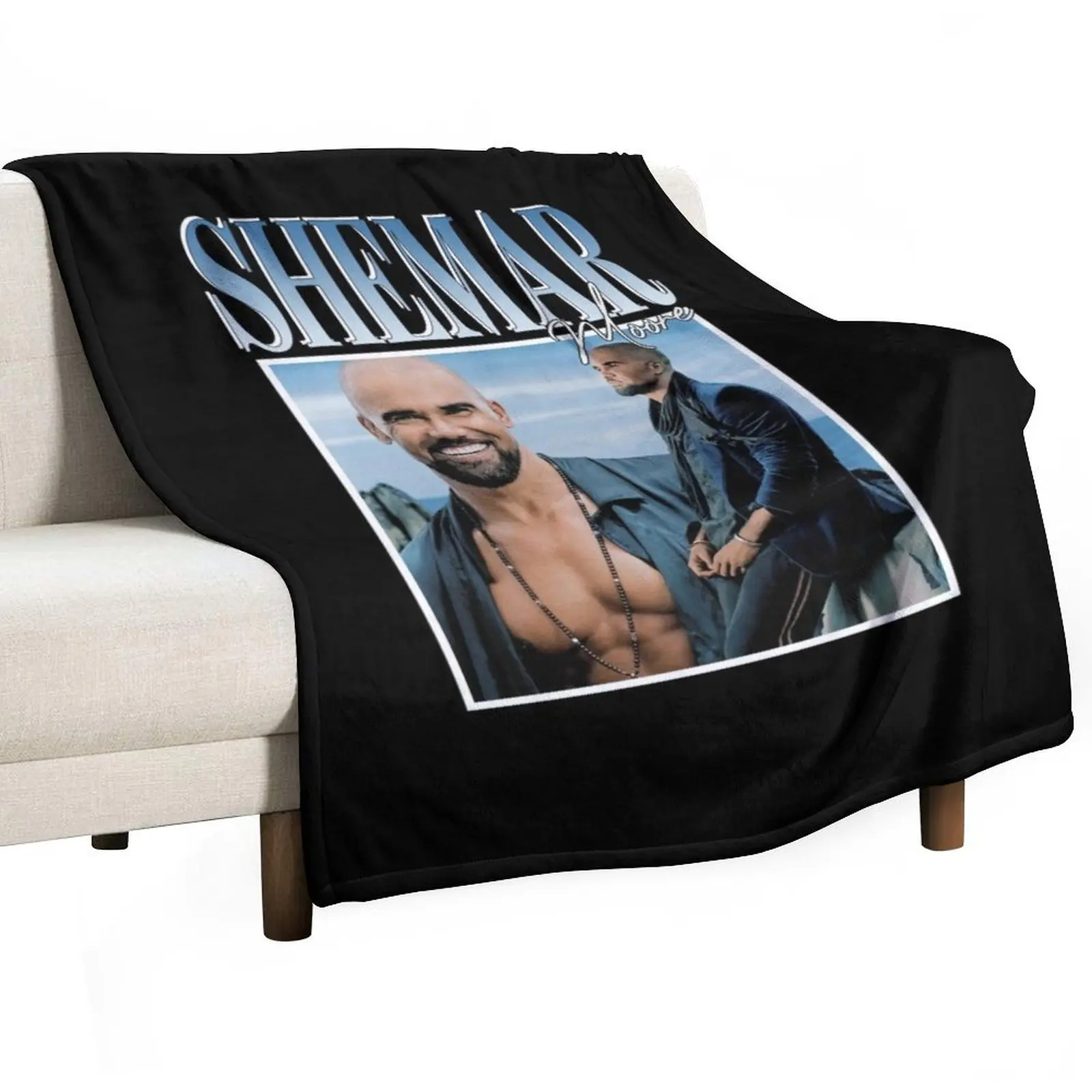 

Shemar Moore Throw Blanket Ultra Soft Flannel Fleece Blanket for All Seasons