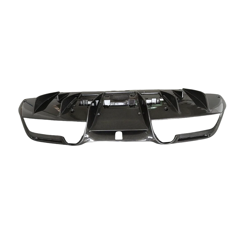 

Задний бампер из сухого углеродного волокна в стиле OEM, комплект заднего диффузора для Ferrari F8