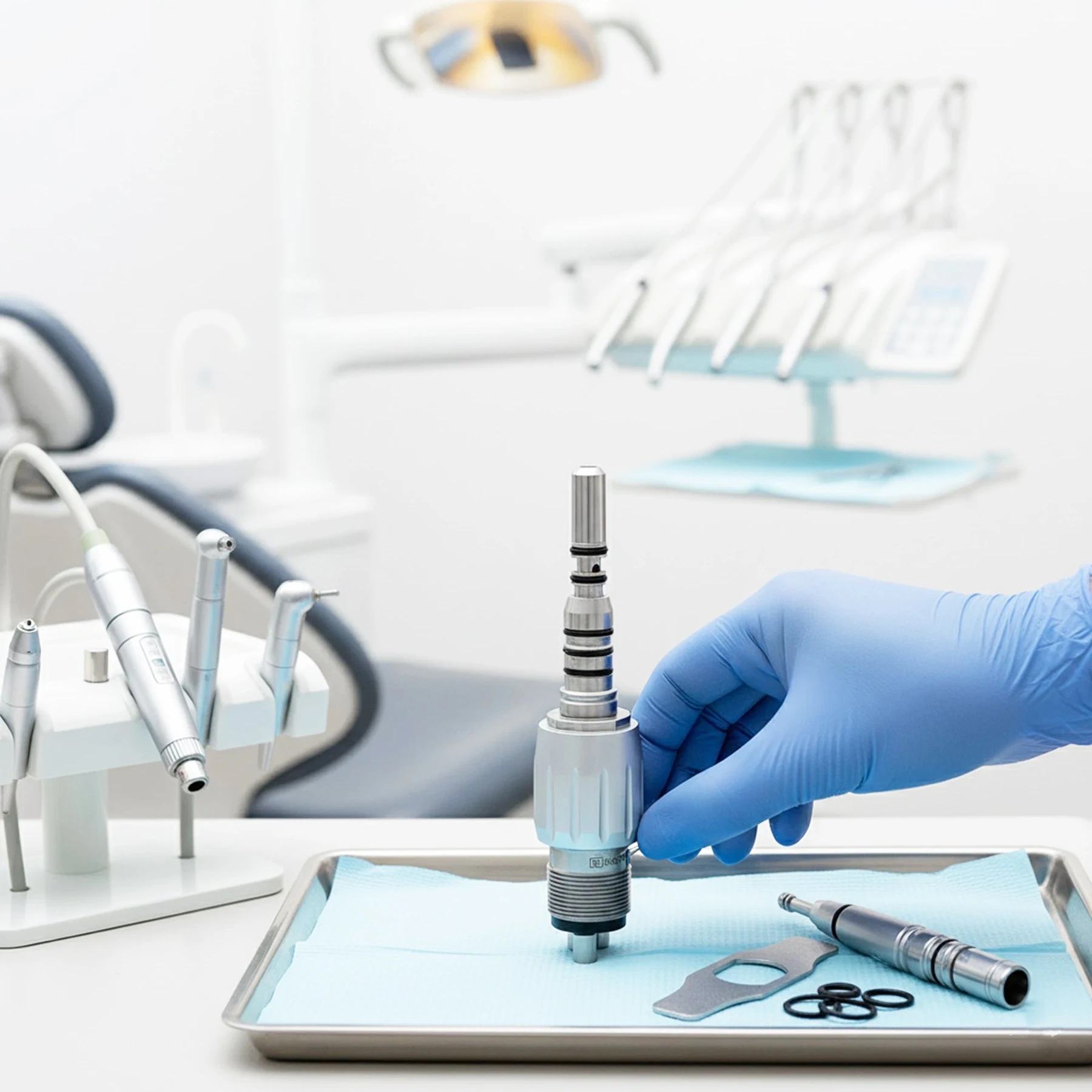 Совместимая с BEING, подходит для KaVo MULTIflex, светодиодная муфта, 4-отверстие, стоматологический наконечник, автоклавируемый