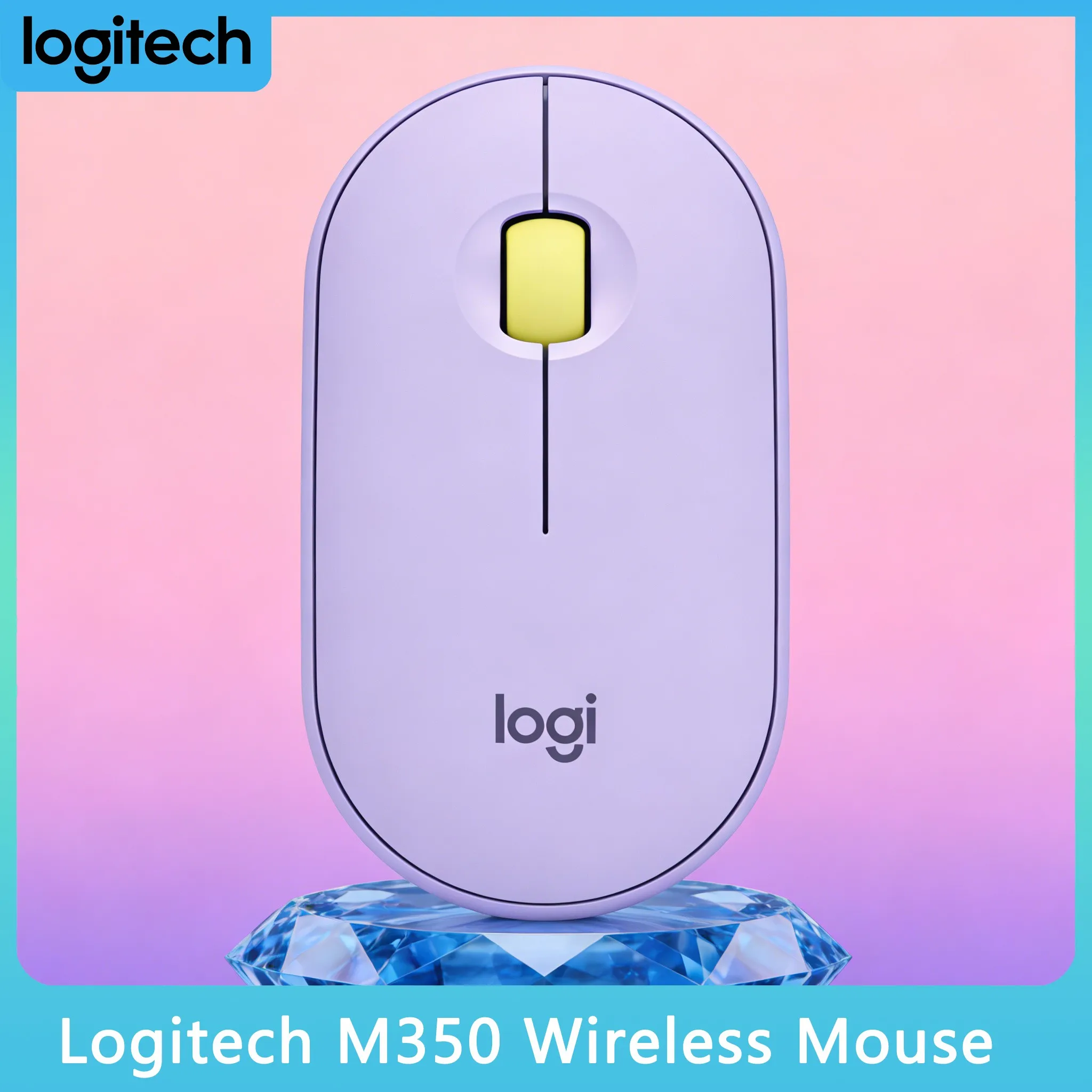 

Беспроводная мини-мышь Logitech M350 для студентов, общежитий и библиотек, бесшумная, для офисного использования