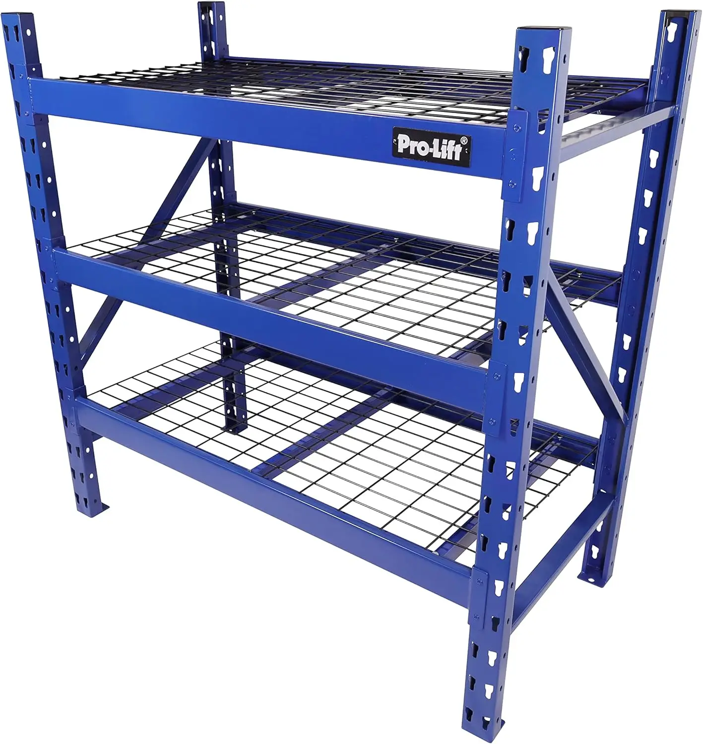 Pro-Lift Garage Storage Shelves - Heavy Duty 3-Tier Adjustable Metal Wire Shelving Units With 3000 Lbs Total Capacity For