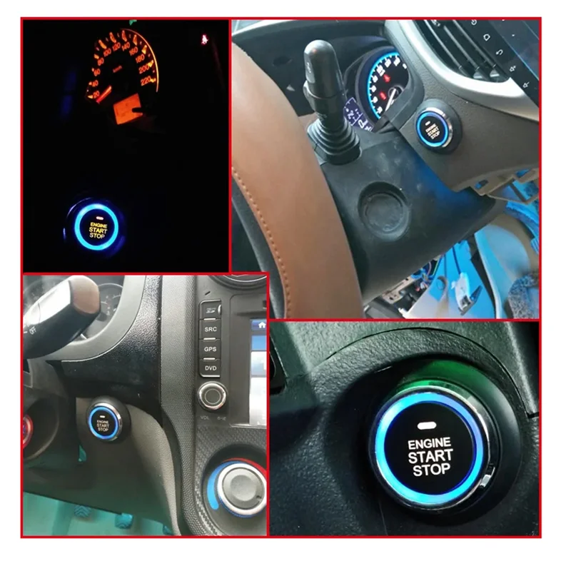 Control remoto para teléfono móvil, arranque de motor de arranque automático de coche, sistema de parada de arranque de 1 botón, bloqueo de arranque de motor automático, fácil de usar