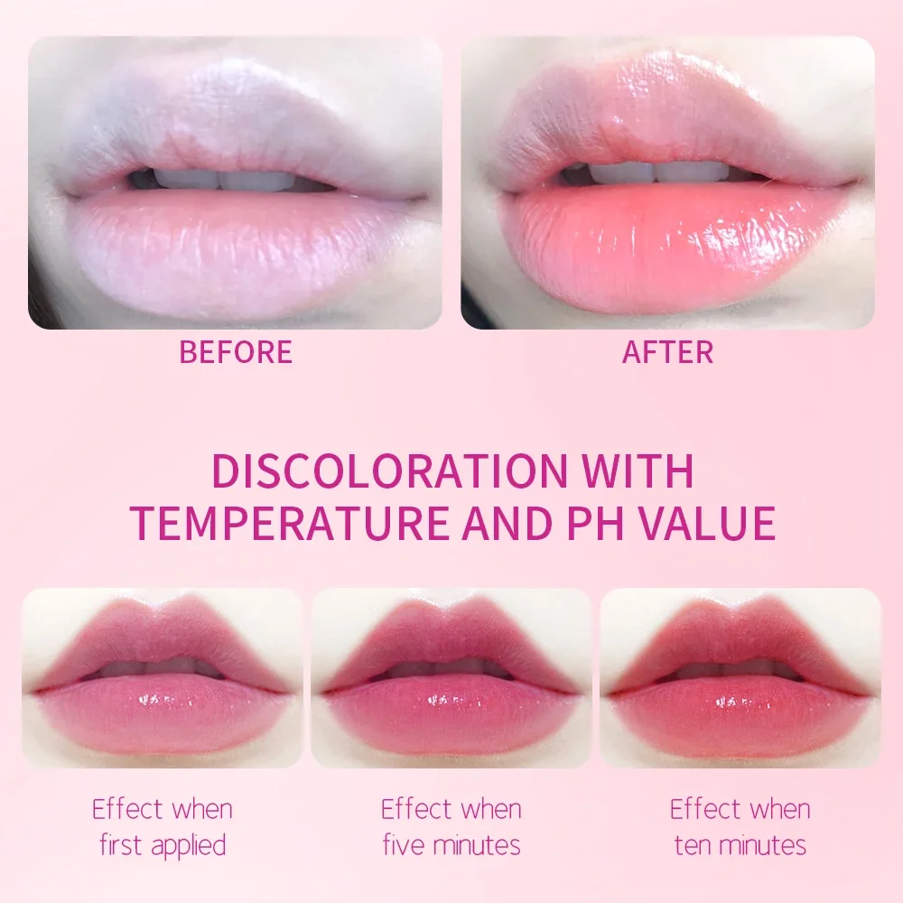 Bloem Transparante Lippenstift Blijvende Vochtinbrengende Kristallen Jelly Lipsticks Temperatuur Kleurveranderende Lippenbalsem Lippen Make-Up Cosmetisch