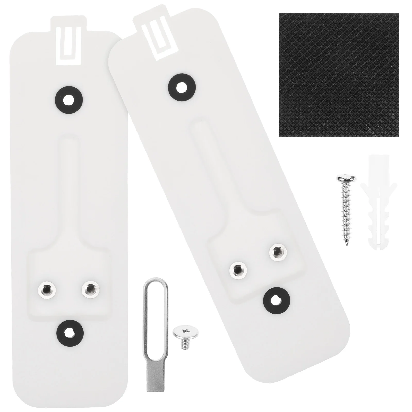 مجموعتان من اللوحة الخلفية لجرس الباب، دعامة بلاستيكية لجرس باب يتضمن شاشة عرض فيديو، سهلة الإعداد، أداء طويل الأمد