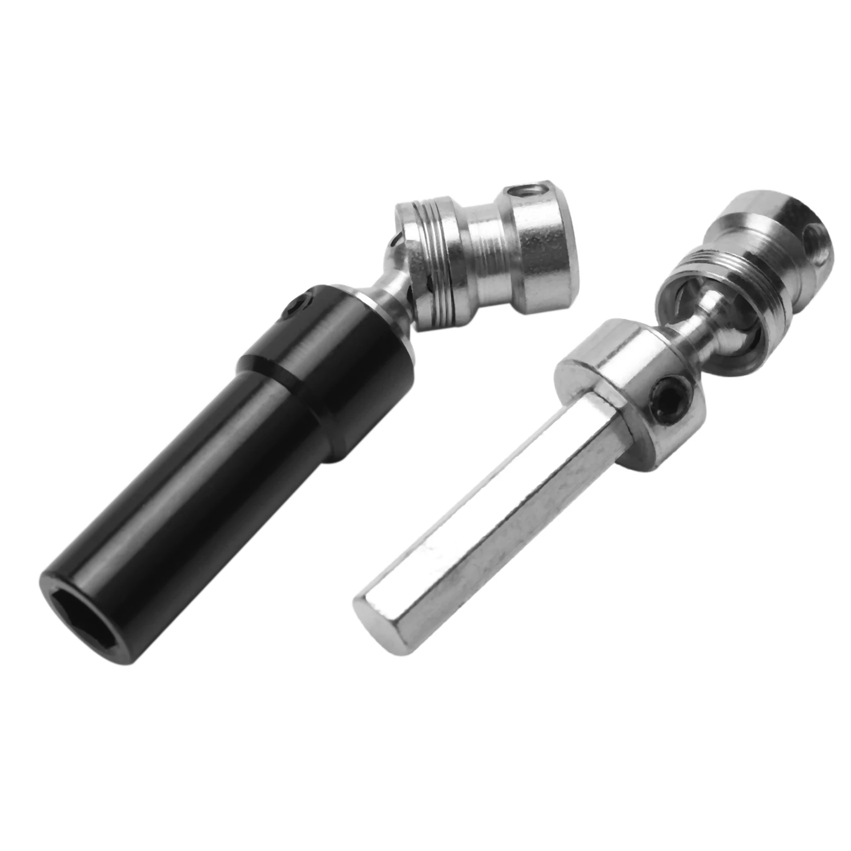 T84C-2 Stuks Metalen Achter Midden Aandrijfas CVD As Voor 1:12 Wltoys 12428 12423 RC Auto Korte Baan Desert Buggy Off-Road Zwart