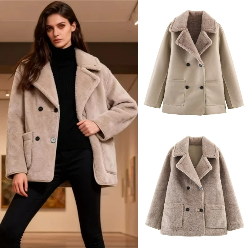 

Women's High-Street Reversible Double-Faced Coat Casual Autumn/Winter 2025 New Collection