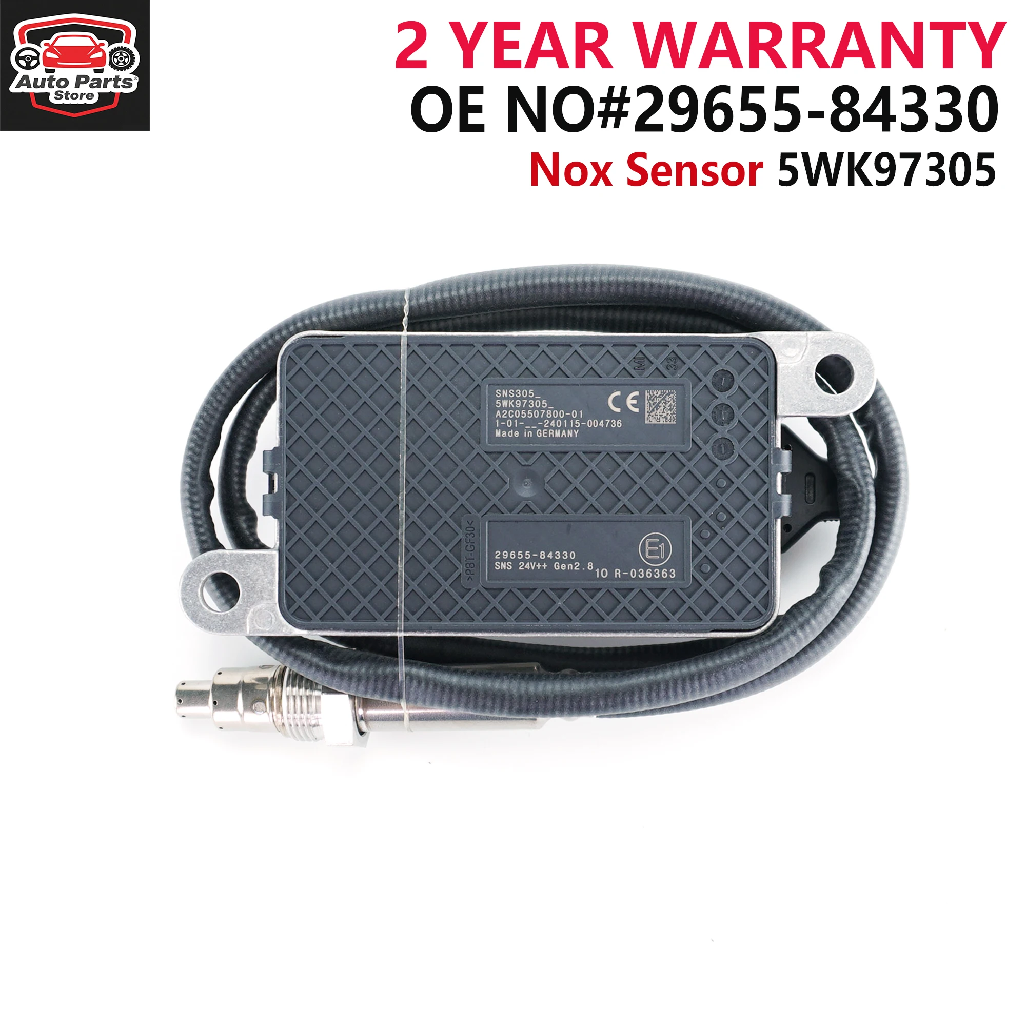 

29655-84330 ​​​5WK97305 New Nitrogen Oxygen Sensor 5WK9 7305 2965584330 For Hyundai Truck