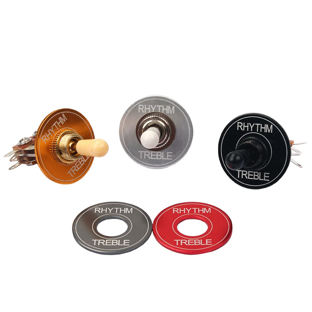 

Golden 3 Way Toggle Switch for Electric Guitar Pickup Selector 12Mm Diameter Shaft 9Mm Height Knurled Nut Flat Washer Tip