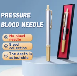 Blood Lancing Pen,Stainless Steel Slight Pain Cupping Acupuncture Massage Device Blood Test Tools for Relaxing Trigger Self