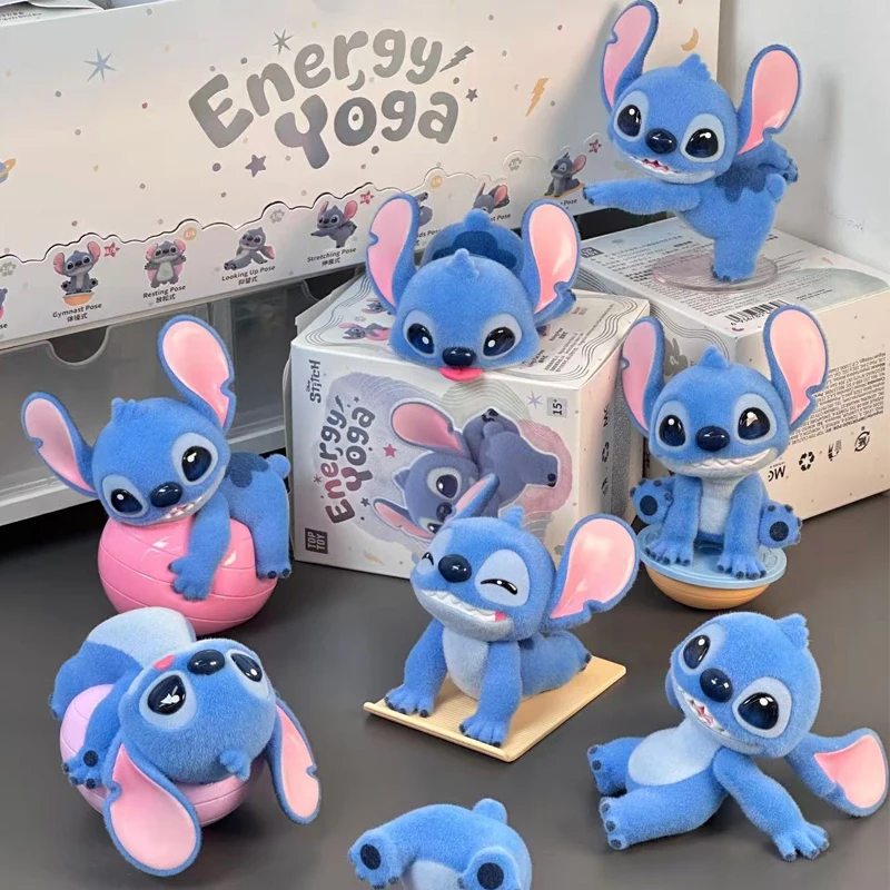 

Новый Disney, 8 шт., серия Stitch Vitality Yoga, ручная слепая коробка, слепая коробка, украшение для рабочего стола, игрушки на день рождения, подарки