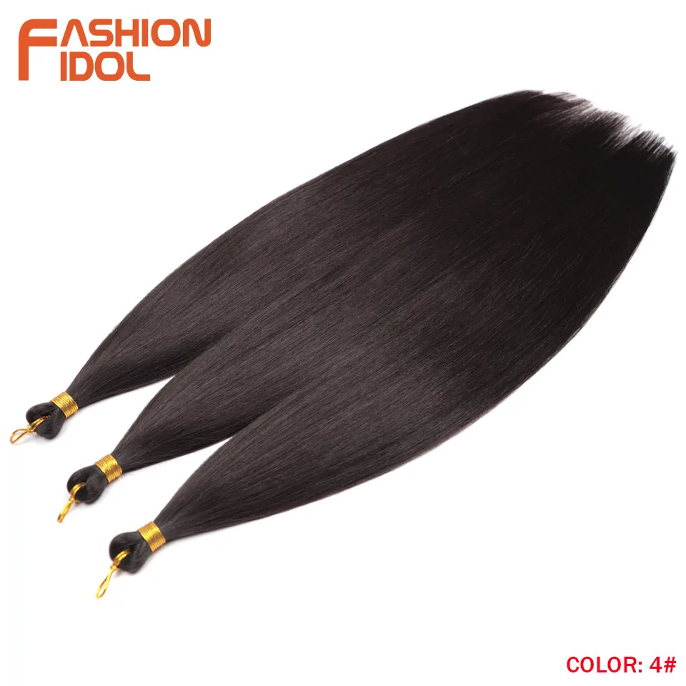 Ariel glattes Haar Bündel häkeln Zöpfe Haar synthetische 28 Zoll 3 Stück Flechten Haar Ombre blonde Yaki häkeln Haar verlängerungen – Detail 14