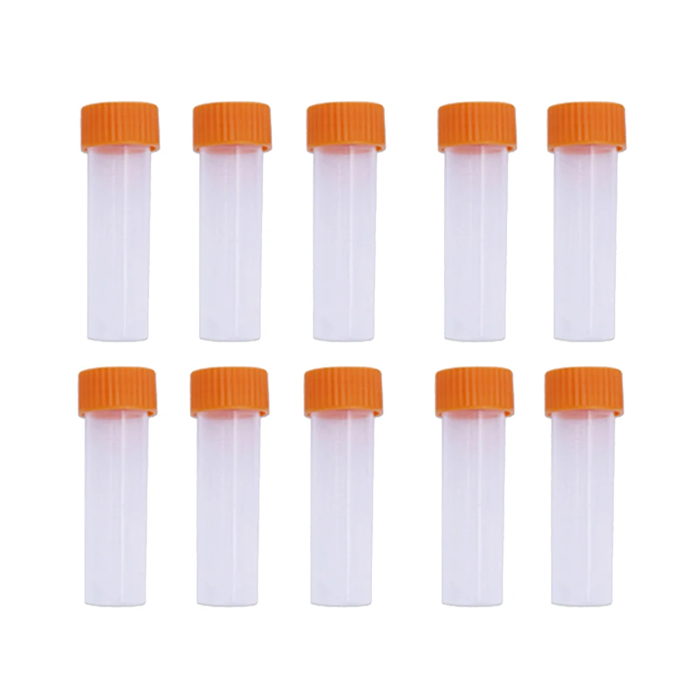 

10 Pcs Needle Loader Beads Storage Barrel with Lid Box Bottles for Organizer Needles