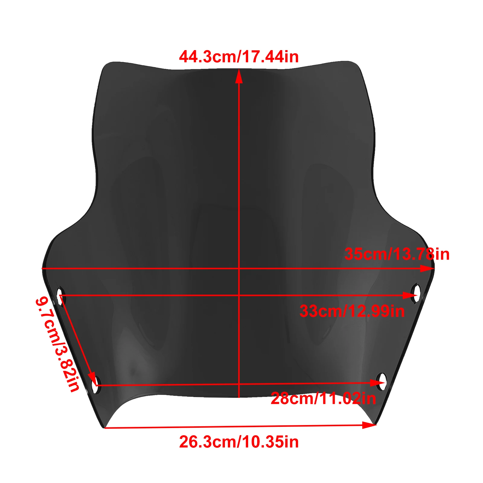 Topteng Motorcycle Windshield WindScreen fit for DUCATI DesertX 2022-2023