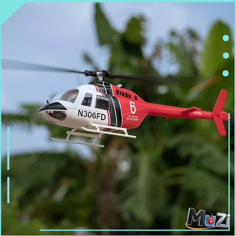 FlyWing Bell-206 Simulative Remote Control Model Airplane Rc Helicopter H1 Classic Gps Self-stabilizing Homecreage Adult Boy Toy
