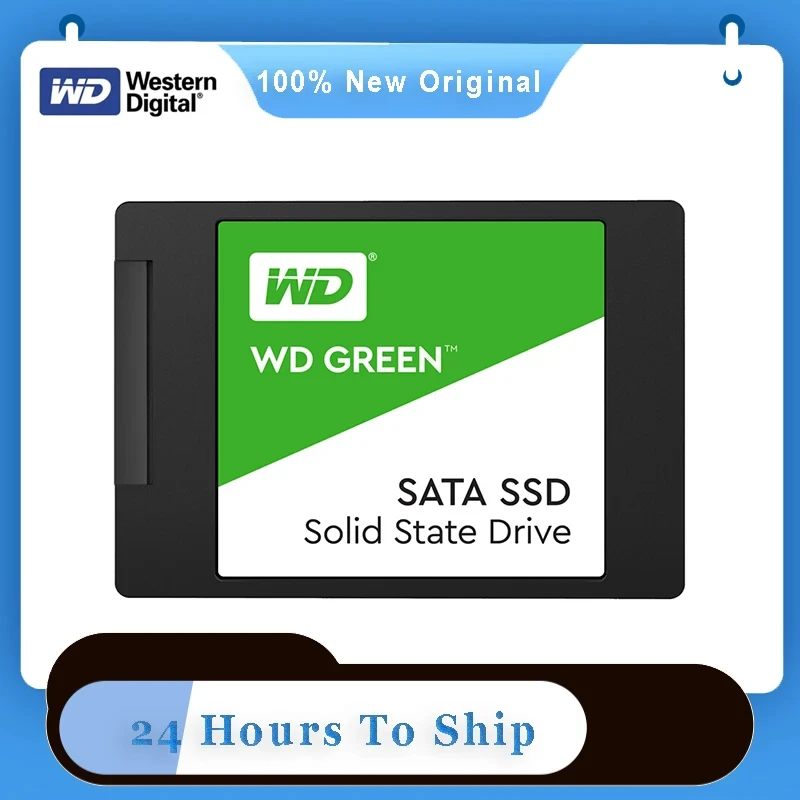 قرص محرك الأقراص الصلبة Western Digital WD Green 2.5 بوصة SSD 240GB 480GB 1TB 2T للكمبيوتر الداخلي ذو الحالة الصلبة SATA 3.0 6Gb/s لأجهزة الكمبيوتر المكتبية