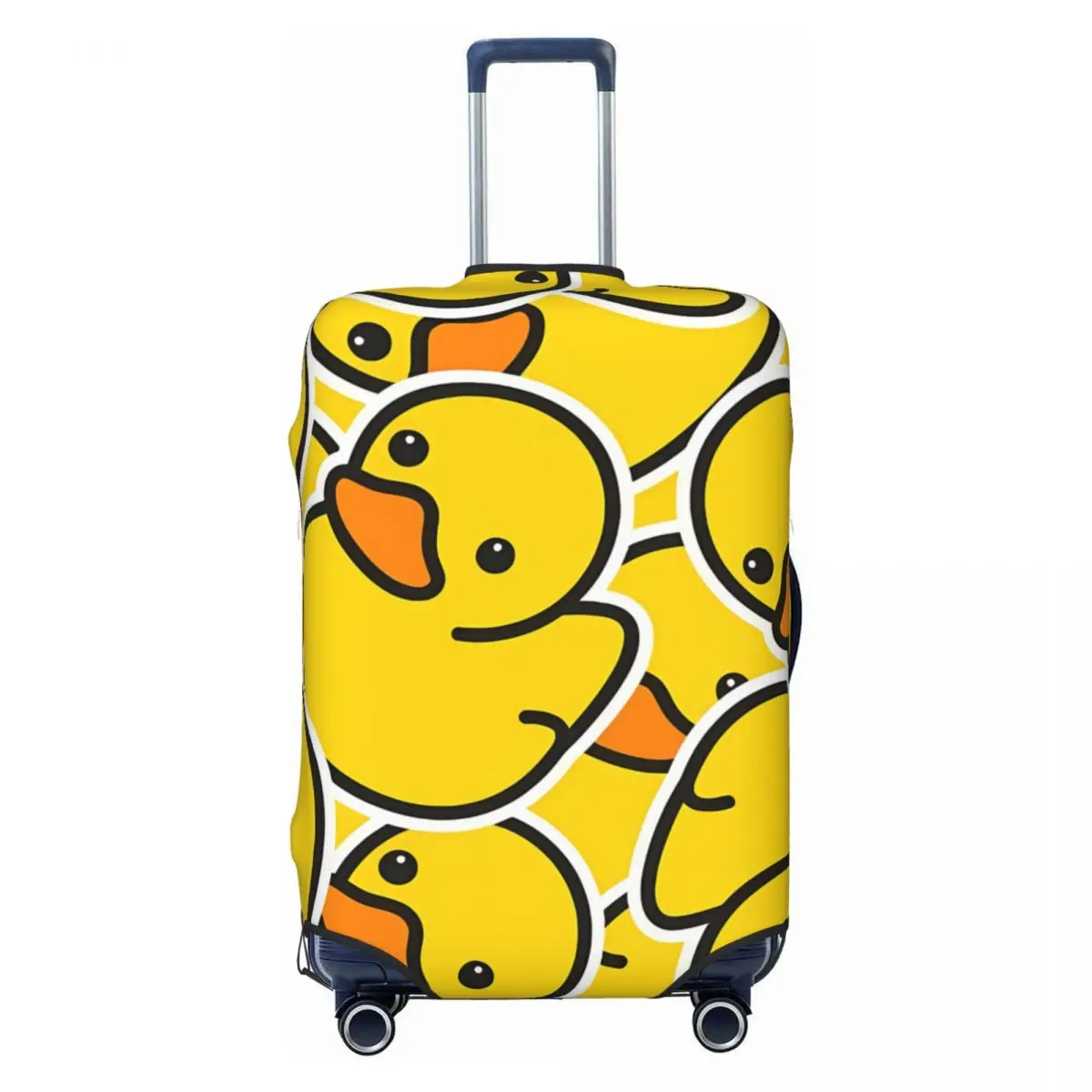 Rubber Duck Cartoon Suitcase Cover Vacation Animal Practical Luggage Case Cruise Trip Protector