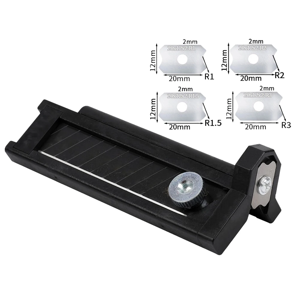 Chamfer Planer 코너 Chamfer 도구 절단 포인트 디자인 플라스틱 소재 R1 블레이드 R1.5 블레이드 DIY 프로젝트 용 R2 블레이드