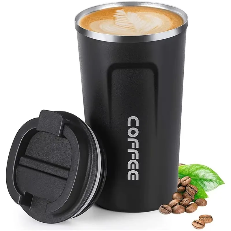 Clearance 380ml/510ml Stainless Steel Coffee Thermos Cup, Portable Thermos Bottle, Travel Hot Water Bottle, Insulated Bottle