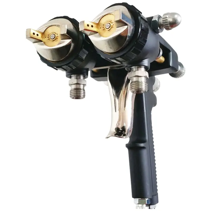 

AWAH Dual Head Nano Chrome 1.4Mm Pneumatic Spray Gun Sprayer For Professional Painting Double Nozzle